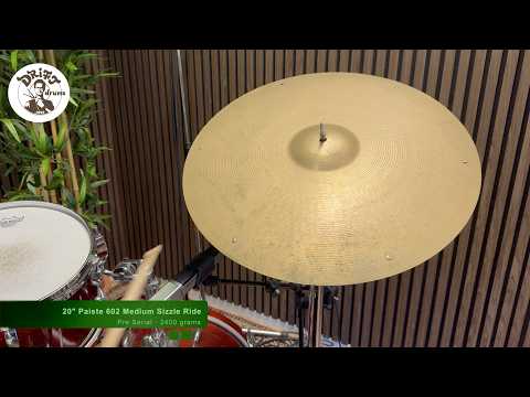 20" Paiste Formula 602 "Pre-Serial" Medium Sizzle Ride 2400gr (VIDEO) image 8
