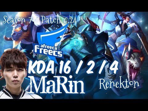 AFs MaRin RENEKTON vs CAMILLE Top - Patch 6.24 KR Ranked