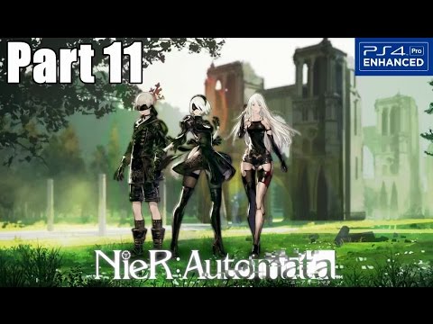 Nier Automata Gameplay Walkthrough Part 11 Lost Girl (PS4 PRO) 1080p