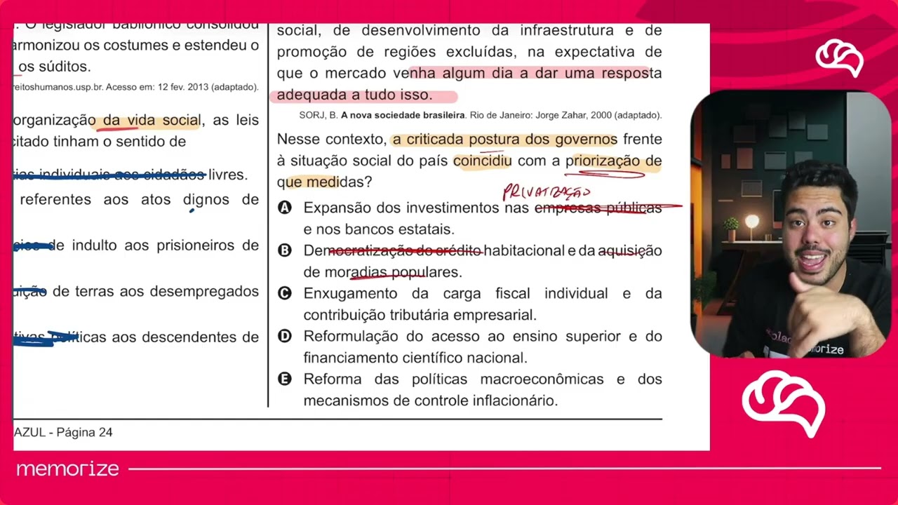 Resolução em Vídeo — Questão 64 ENEM 2020