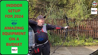 My Indoor setup: Nik'a Archery equipment hitting the mark