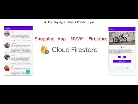 4 . Displaying Products  | Shopping App | MVVM | Firestore