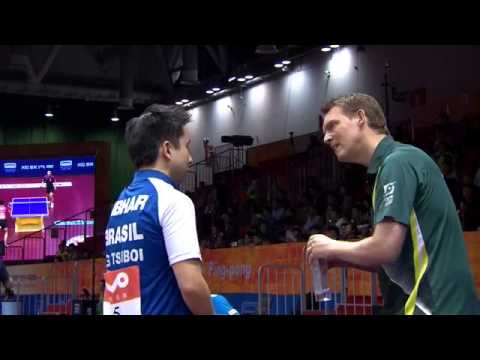 2015WTTC Men's Singles R2 GAO Ning(SIN) vs TSUBOI Gustavo(BRA) 高宁vs古斯塔沃