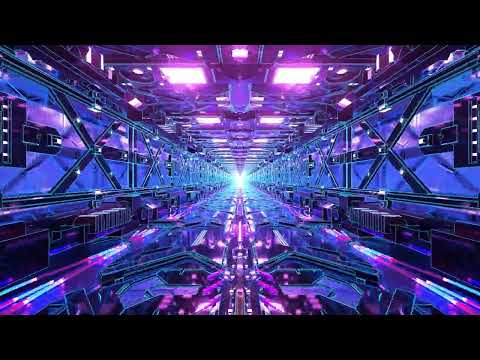 4K I Blue Neon Tunnel I  I INFINITE LOOP I Relaxing Screensaver