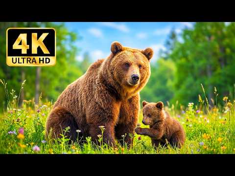 Wildlife Serenity in 4K | Beautiful Animal Moments with Calming Soundscapes
