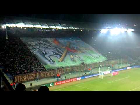 Oprawa przed meczem Wisła - Lech