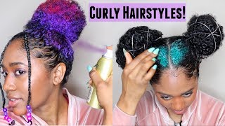 Curly Hairstyles (Festival/ Spring Ready🎊)|Easy + No Damage!