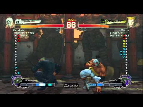 DezaRete (El Fuerte) Vs x3Terror (Guile) SSF4 AE Ranked Matches - PSN