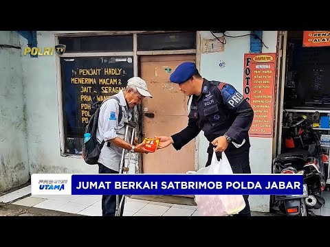 SATBRIMOB POLDA JABAR GELAR JUMAT BERKAH DI WILAYAH JATINANGOR