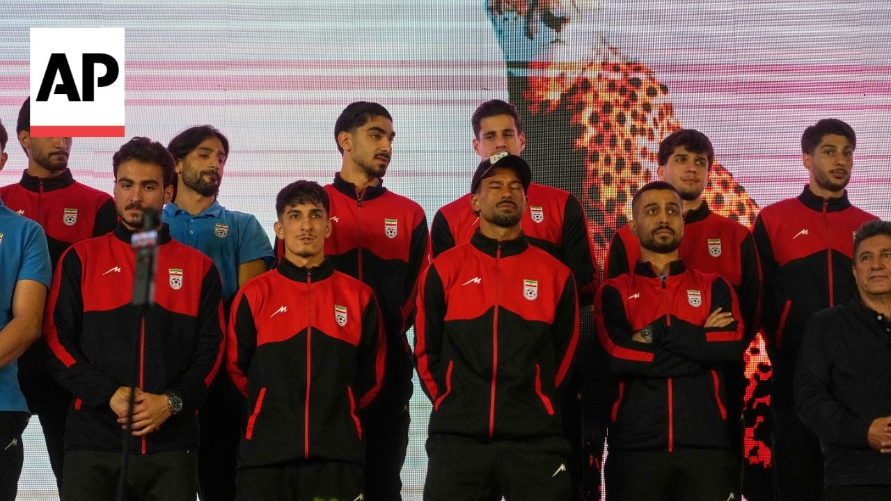 Video | Iran soccer players sign jerseys before departure to Turkey for World Cup training