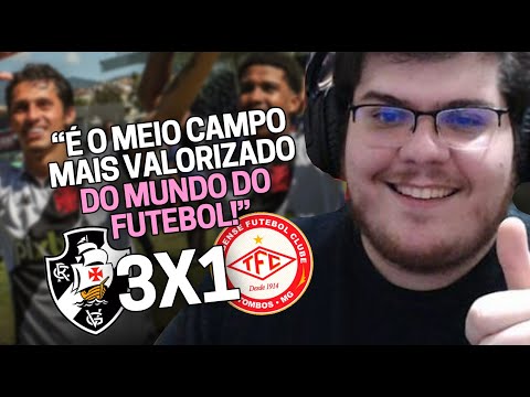 CASIMIRO REAGE: VASCO 3X1 TOMBENSE PELO BRASILEIRÃO - SÉRIE B 2022 | Cortes do Casimito