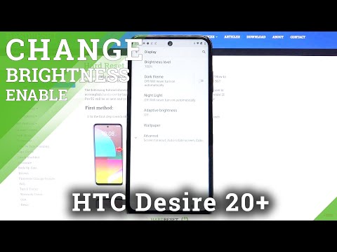 How to Turn On Auto-Brightness on HTC Desire 21 Pro – Display Functions