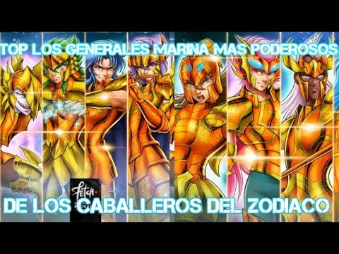TOP los GENERALES MARINOS mas PODEROSOS de SAINT SEIYA