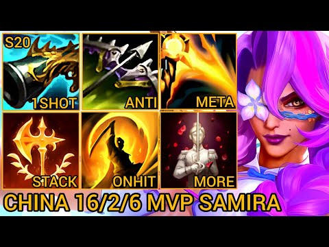 Samira MVP S Rating Duo Lane 16/2/6 - China Wild Rift New Meta Build & Runes By Tiarty