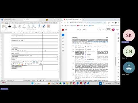 Wills and Estate practice session