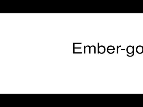 How to pronounce Ember-goose