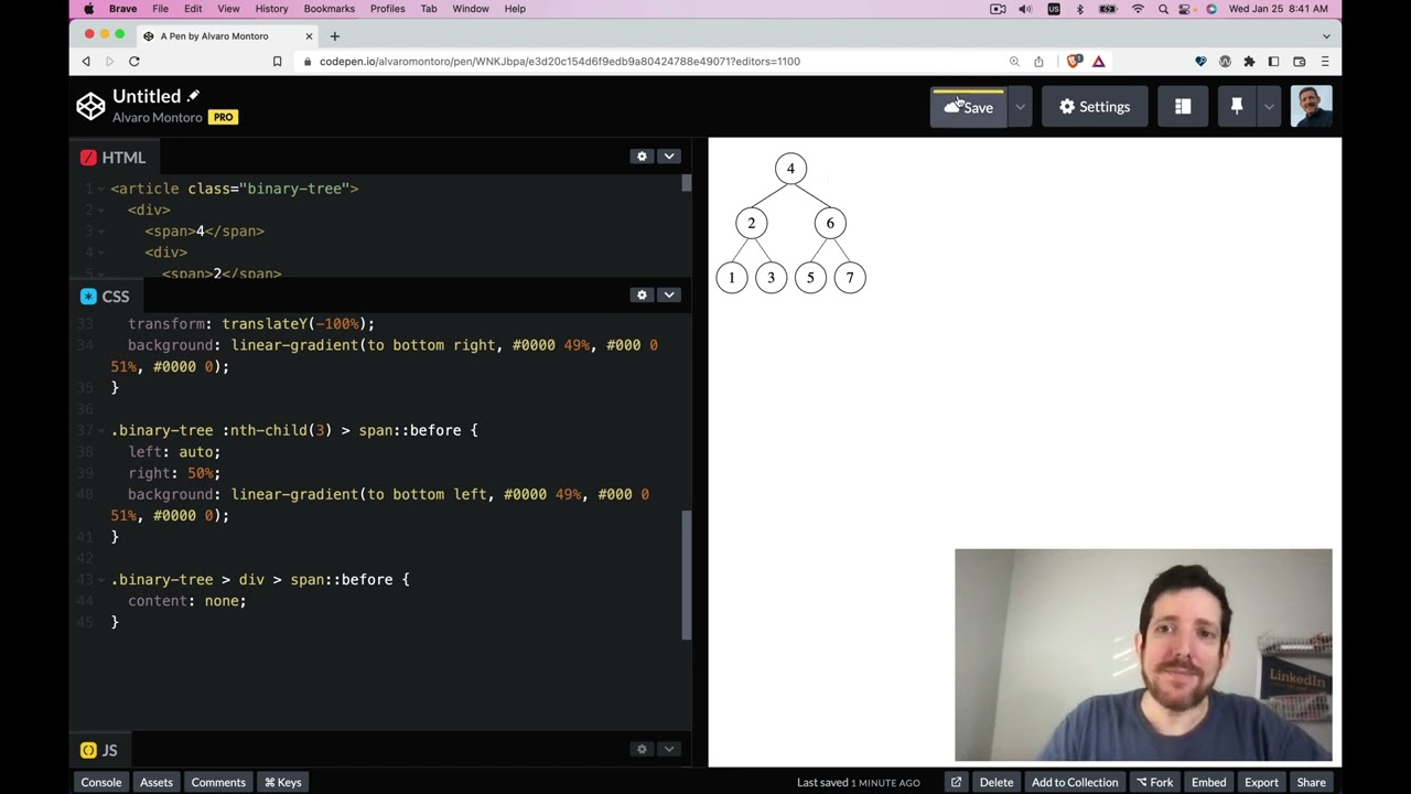 Creating a Binary Tree in CSS