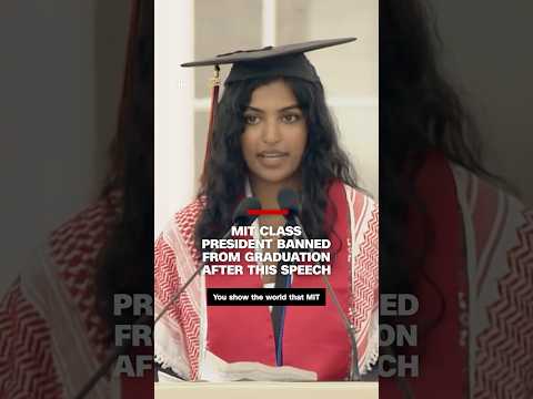麻省理工學院班長髮表演講後被禁止參加畢業典禮 (MIT class president banned from graduation after this speech)