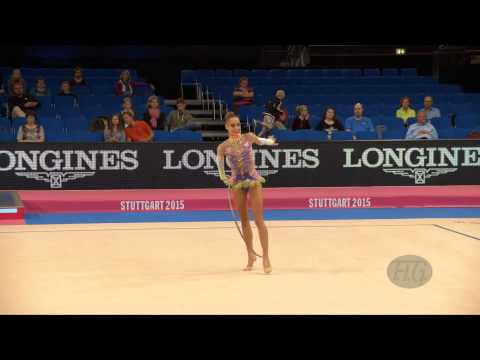 Maria CANILHAS (POR) 2015 Rhythmic Worlds Stuttgart - Qualifications Hoop