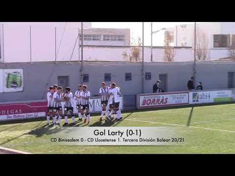 Gol Larty. CD Binissalem 0 - CD Llosetense 1. Tercera División Balear 20/21