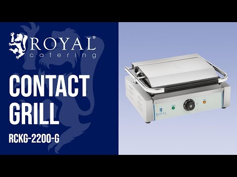 video - Contact Grill - Ribbed Griddles - 2200 W