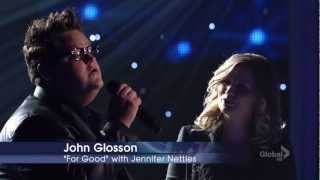 &quot;For Good&quot; on Duets by John Glosson and Jennifer Nettles