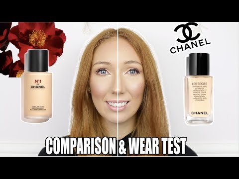 CHANEL NO1 DE CHANEL VS LES BEIGES HEALTHY GLOW | FOUNDATION COMPARISON & 10.5 HOUR WEAR TEST