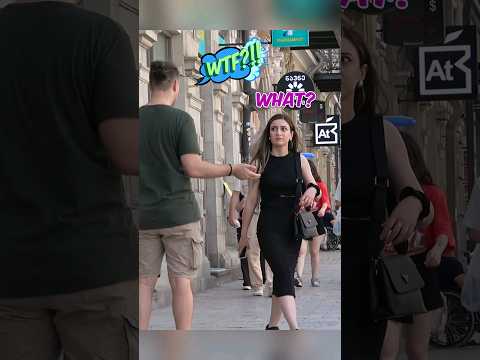 😂 He was angry 🤪 Girl Prank #prank #crazygirl