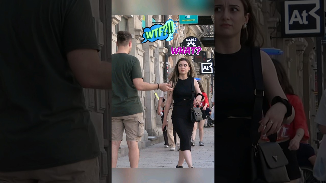 😂 He was angry 🤪 Girl Prank #prank #crazygirl