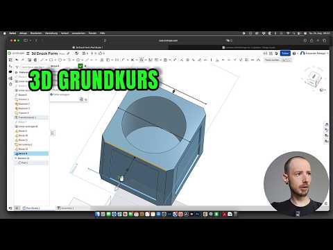 Selbst 3D Druck Teile zeichnen, GANZ EINFACH!