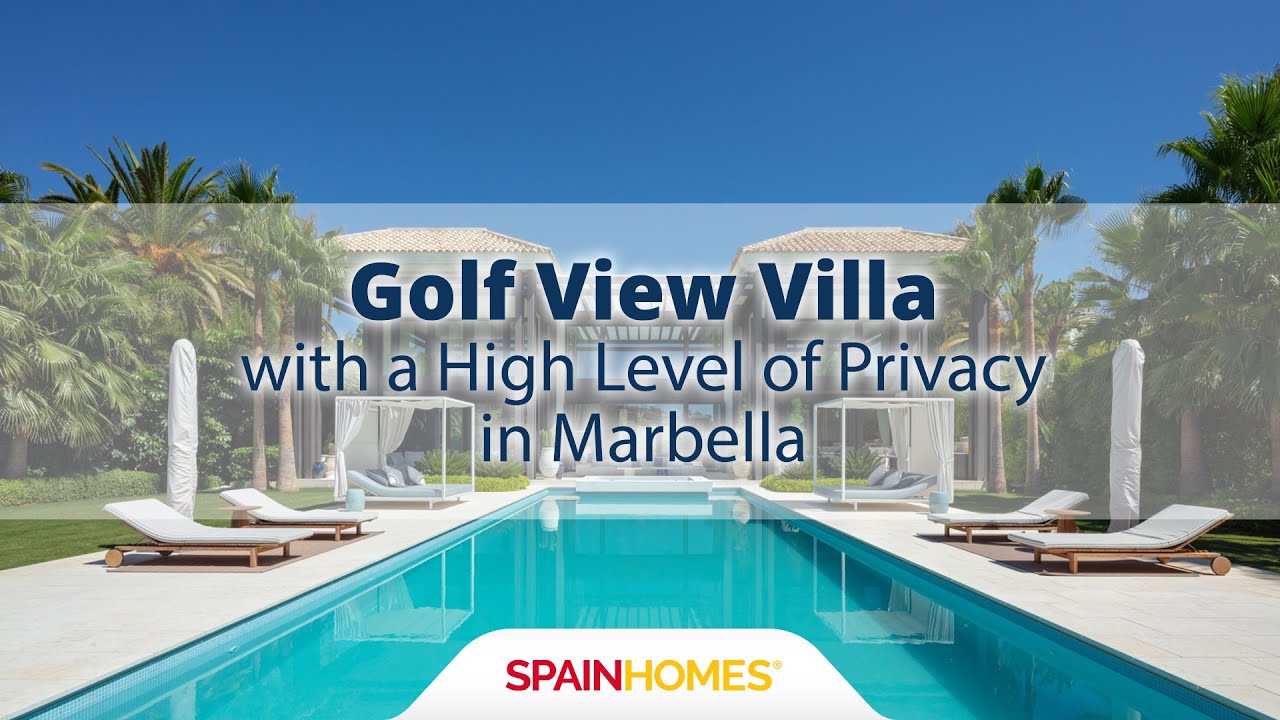 Villa con vistas al golf y privacidad en Marbella