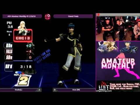 Knubs (Zelda, Falco) vs Azzu (Fox, Peach) - ASH Amateur Monthly #3 PM Grand Finals