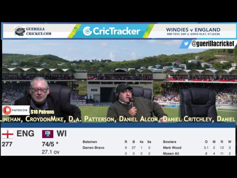 WI v ENG 3rd Test day 1, Gros Islet, St Lucia