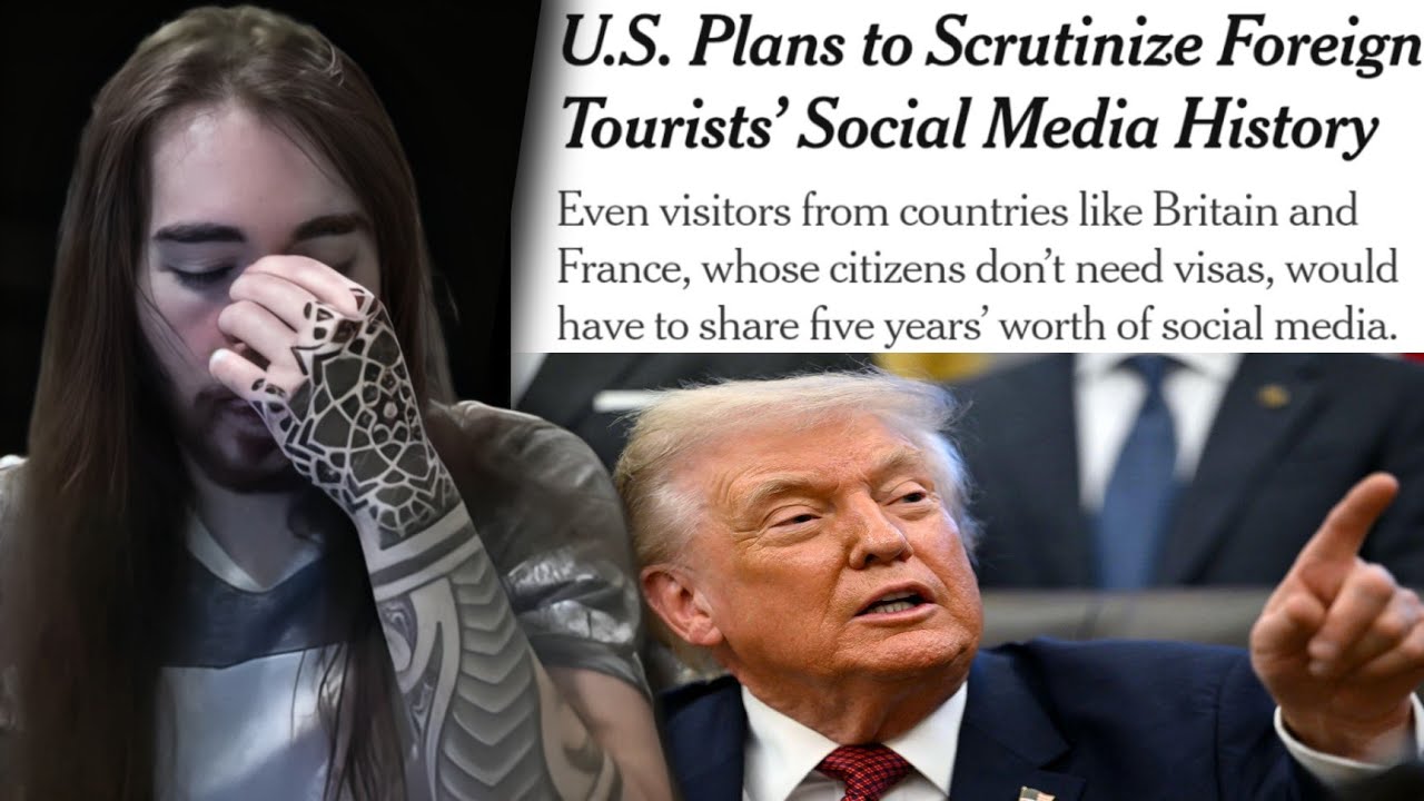 Us Could Ask Foreign Tourists For Five-Year Social Media History Before Entry | MoistCr1tikal Reacts