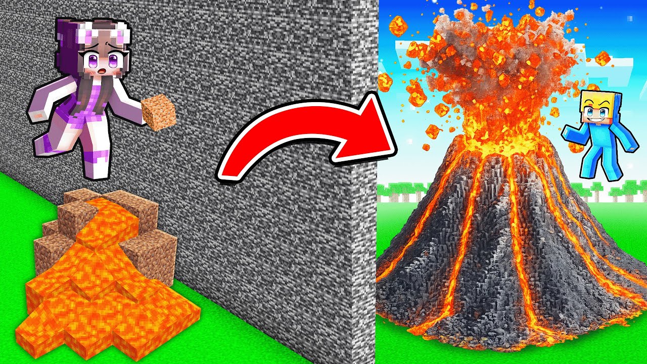 10 Sekunden Vs 1 Stunde Vulkan Bau Challenge!