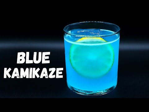 Blue Kamikaze Cocktail Recipe | Blue Vodka Drink