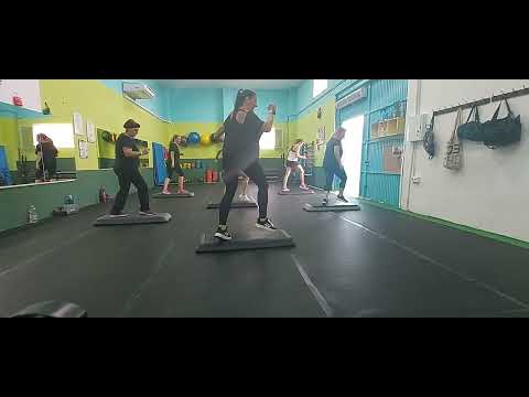 step intermedio...final en círculo! Clase completa..