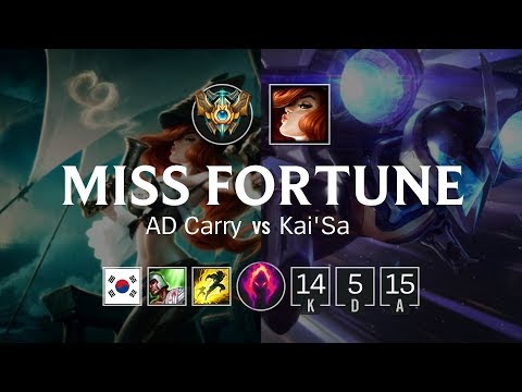 Miss Fortune ADC vs Kai'Sa - KR Challenger Patch 8.21