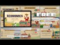 1 Economics Theme FREE PowerPoint Presentation PPT Aesthetic Template Canva Editable