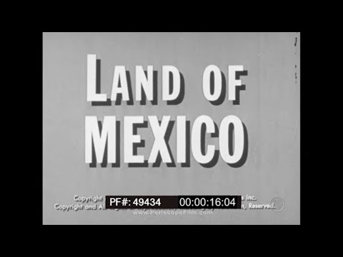 " LAND OF MEXICO "  1939 EDUCATIONAL FILM   MEXICO CITY  VERA CRUZ   ADOBE CONSTRUCTION  49434