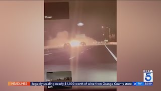 4 killed in fiery 605 Freeway crash