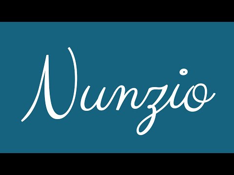 Learn how to Write the Name Nunzio Signature Style in Cursive Writing