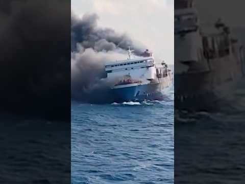 Fire on Indonesia ferry leaves five dead, dozens missing