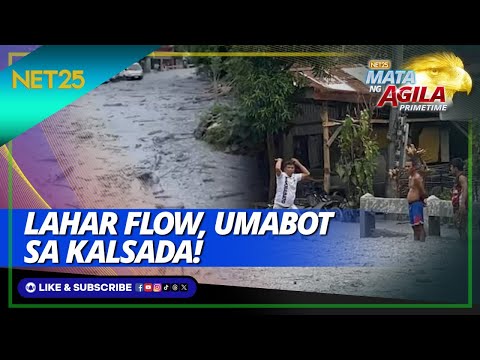 Lahar flow sa barangay Castellana Negros Occidental Mata Ng Agila Primetime