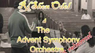 RiShon Odel conducts the Advent Symphony Orchestra