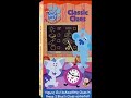 Opening To Blue S Clues Classic Clues 2004 VHS