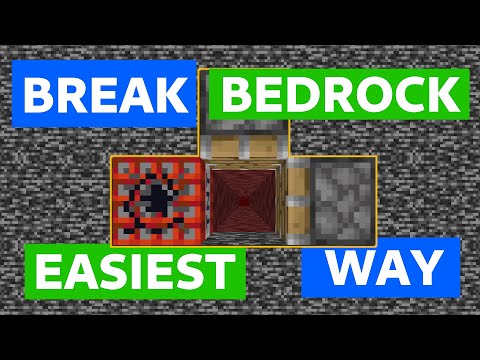 NEW UPDATED EASIEST WAY TO BREAK BEDROCK IN MINECRAFT 1.21.11