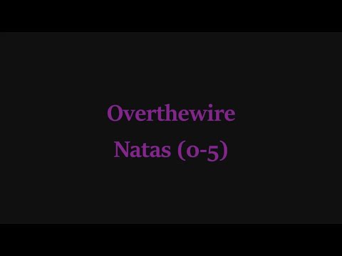 [Overthewire] Natas (Level 0 - Level 5)