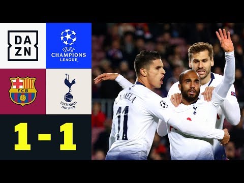 Dank Lucas Moura: Spurs im Achtelfinale: Barcelona - Tottenham 1:1 | Champions League | Highlights