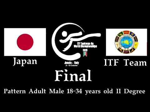 Individual Pattern II Dan Male Adult Final🔴Japan VS ITF Team🔵 XXIII-World Championships